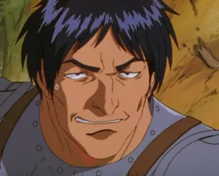😏 Griffith Berserk anime, manga, villain, expression, serious telegram sticker