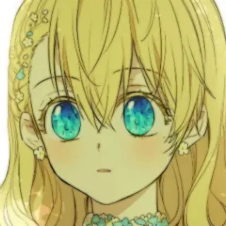 🪜 Anime, Personaje, Chica, Ilustración, Dibujo animado, Retrato telegram sticker