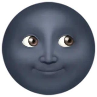 🌚 bulan, wajah, emoji, malam, angkasa, langit telegram sticker
