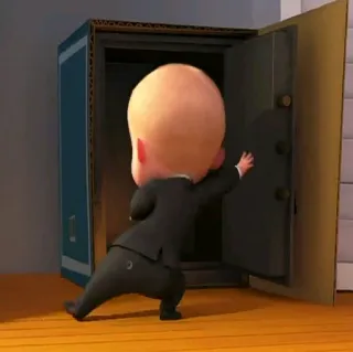 🕺 Boss Baby The Boss Baby bébé, patron, costume, dessin animé, animé, sûr telegram sticker