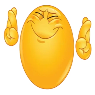 🤞 Emoji, Croiser les doigts, Bonne chance, Voeu, Espoir whatsapp sticker