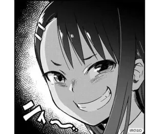 😈 Nagatoro Don't Toy with Me, Miss Nagatoro นางาโทโระ, อนิเมะ, ยิ้มเยาะ, มังงะ, การ์ตูน, ยิ้ม, ตัวละคร telegram sticker