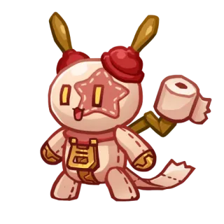 🧱 кукла, сшитый, персонаж, каваий, милый telegram sticker