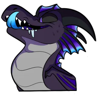 🍯 dragão, fantasia, desenho animado, animal, réptil, adesivo telegram sticker