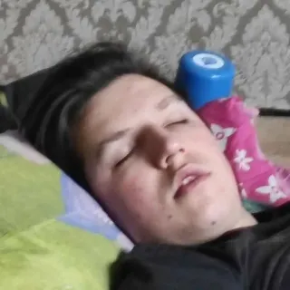 😪 sleeping, face, person, indoors, relaxation telegram sticker