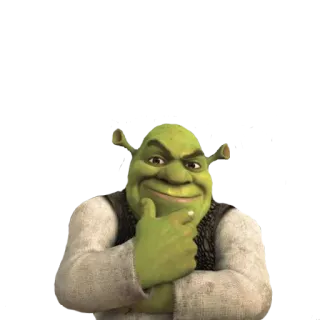 😙 Shrek ogro, desenho animado, filme, Dreamworks, personagem, animado telegram sticker