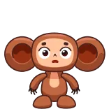 😰 monkey, scared, cute, shocked, alert, exclamation telegram sticker
