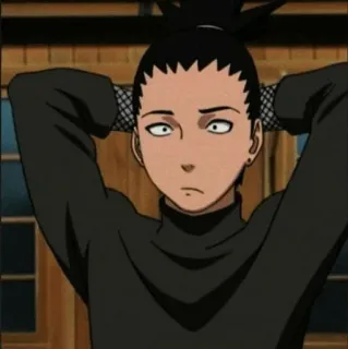 🎼 Shikamaru Nara Naruto Anime, Shikamaru, Naruto, Ninja, Dibujos animados whatsapp sticker
