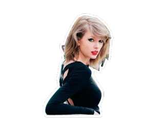 😑 Taylor Swift chanteur, musicien, célébrité, portrait, femme, pop star telegram sticker