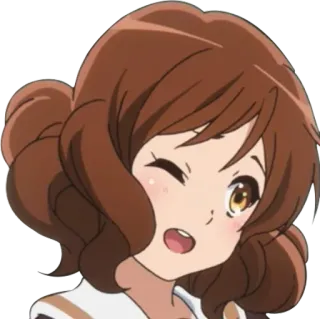 😉 anime, cartoon, cute, girl, character telegram sticker