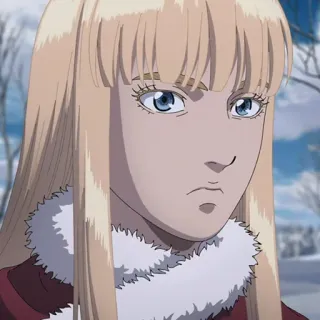 🏹 Anime, Femme, Portrait, Blonde, Sérieux telegram sticker