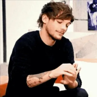 🥛 Louis Tomlinson Louis Tomlinson, One Direction, Chanteur, Célébrité, Pop star telegram sticker