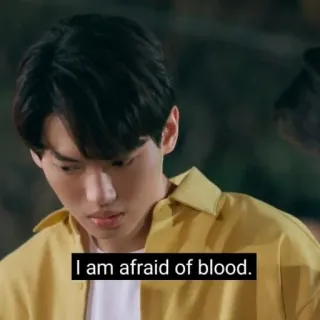 😍 I am afraid of blood. sang, peur, anxiété telegram sticker