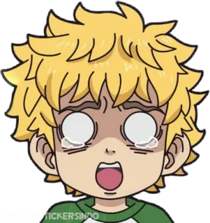 💫 pleurs, triste, animé, dessin animé, garçon, détressé, bouleversé whatsapp sticker