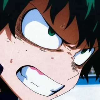 ⚓ Izuku Midoriya My Hero Academia My Hero Academia, Anime, Izuku Midoriya, Deku, Action, Superheld telegram sticker