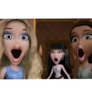 😯 Cloe, Jade, Yasmin Bratz whatsapp sticker