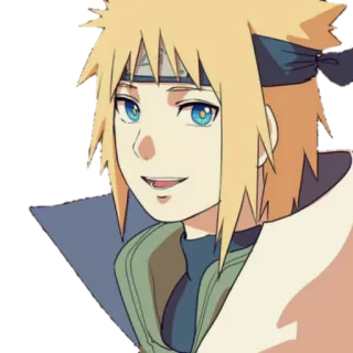😄 Minato Namikaze Naruto Anime, Manga, Ninja, Hokage, Biondo, Eroe telegram sticker