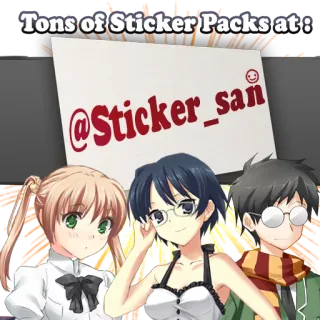 📢 @Sticker_san anime, adesivo, personagem telegram sticker