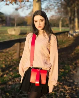 🦋 donna, moda, outdoor, maglione, gonna, borsa telegram sticker