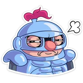 😒 cavaliere, cartone animato, armatura, personaggio, medievale, arrabbiato telegram sticker
