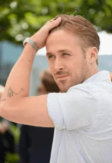 🤗 Ryan Gosling Ryan Gosling, actor, celebridad, hombre, retrato, rubio, estrella de cine telegram sticker