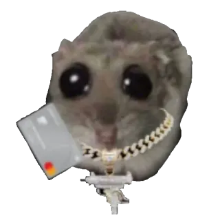 Грустный хомяк • @TgSticker whatsapp stickers