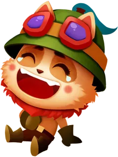 😂 Teemo League of Legends Teemo, League of Legends, Yordle, Video game, Personagem, Fofo, Feliz telegram sticker