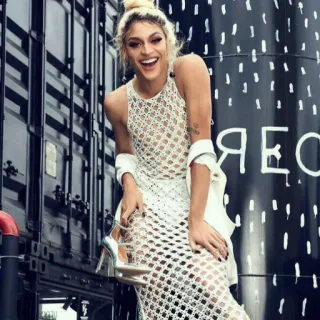 😅 ЯЕСО pessoa, mulher, vestido, moda, estilo whatsapp sticker