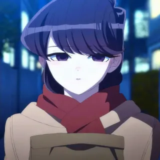 🙂 Komi Shouko Komi Can't Communicate Anime, Komi Can't Communicate, Komi Shouko, Mignon, Timide, Manga whatsapp sticker