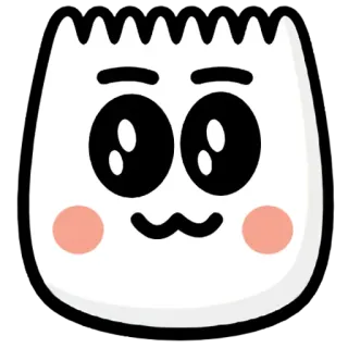 🥺 kawaii, emoji, fofo, personagem, rosto whatsapp sticker