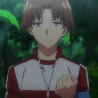 🎲 Ayanokoji Kiyotaka Classroom of the Elite Anime, Escola, Estudante, Personagem whatsapp sticker