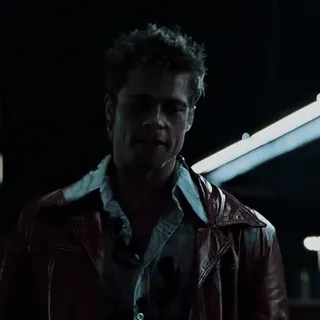 😄 Tyler Durden Fight Club Film, Fight Club, Brad Pitt, Tyler Durden, Kultfilm, Gewalt whatsapp sticker