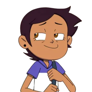 😏 Luz Noceda The Owl House Dibujo animado, Personaje, Lindo, Magia, Sonriente telegram sticker