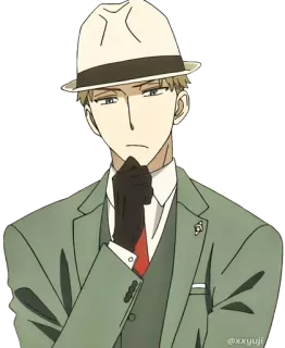 🤔 Loid Forger Spy x Family Anime, Spia, Personaggio, Cartone animato, Elegante, Uomo, Spy x Family, Loid Forger telegram sticker