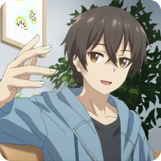 😎 动漫, 卡通, 角色, 男孩, 插画 telegram sticker