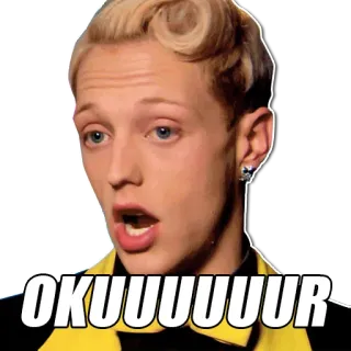 👍 OKUUUUUUR Мем, Окурр, Выражение, Реакция telegram sticker