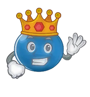 🤴 Dessin animé, Emoji, Roi, Couronne, Royal whatsapp sticker