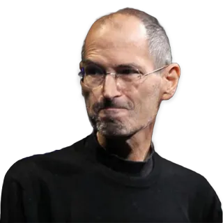 🤔 Steve Jobs Steve Jobs, Apple, tecnología, negocios, emprendedor telegram sticker