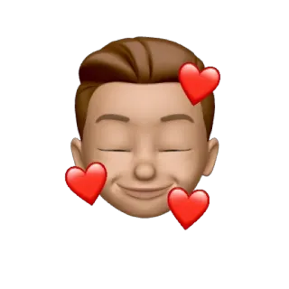 🥰 emoji, love, heart, memoji, face telegram sticker