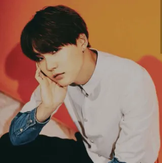 💮 Suga persona, hombre, suga, bangtan, kpop, cantante, ídolo whatsapp sticker