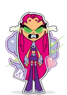 😡 Starfire Teen Titans Cartoon, Superheld, Starfire, Teen Titans whatsapp sticker