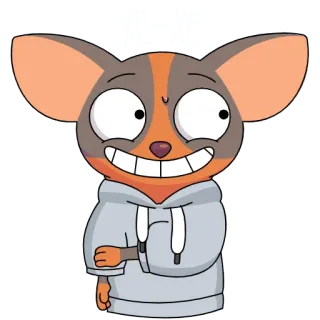😅 cartoon, animal, smiling, cute telegram sticker
