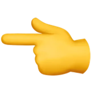 👈 이모지, 손, 가리키는 telegram sticker