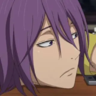 🥺 Murasakibara Atsushi Kuroko's Basketball аниме, манга, баскетбол, персонаж, фиолетовые волосы whatsapp sticker