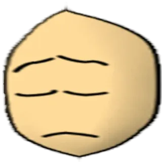 😔 gesicht, traurig, verärgert, augen geschlossen, einfach, zeichnung telegram sticker