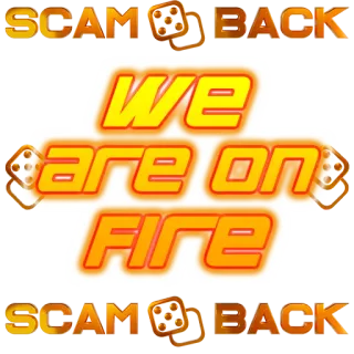 🗣 SCAM BACK
WE
are on
FIRE arnaque, feu, dés, promo, retour, phrase telegram sticker