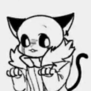 ☁️ Sans Undertale sans, undertale, fanart, chat, animé telegram sticker