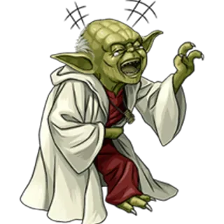 😆 Yoda Star Wars yoda, star wars, jedi, maestro, personaje telegram sticker