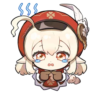 😢 Klee Genshin Impact anime, game, genshin impact, klee, sticker, cute telegram sticker