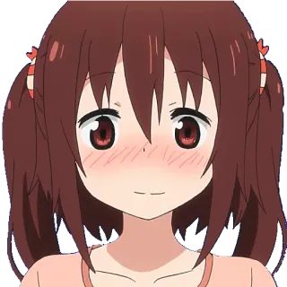 😽 Anime, Dessin animé, Fille, Personnage, Mignon, Illustration whatsapp sticker